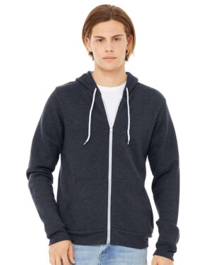 BELLA + CANVAS Unisex Sponge Fleece Full-Zip Hoodie Sweatshirt - Image 134