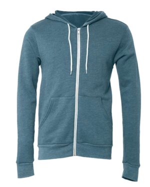 BELLA + CANVAS Unisex Sponge Fleece Full-Zip Hoodie Sweatshirt - Image 101