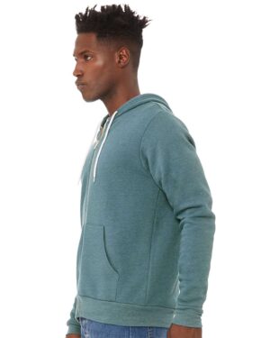 BELLA + CANVAS Unisex Sponge Fleece Full-Zip Hoodie Sweatshirt - Image 105