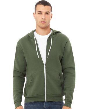 BELLA + CANVAS Unisex Sponge Fleece Full-Zip Hoodie Sweatshirt - Image 194