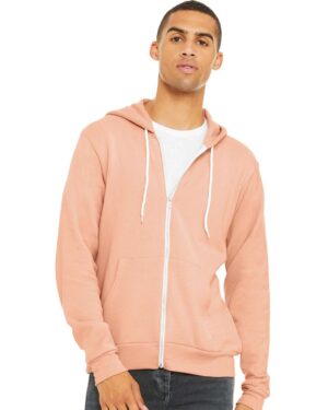 BELLA + CANVAS Unisex Sponge Fleece Full-Zip Hoodie Sweatshirt - Image 203