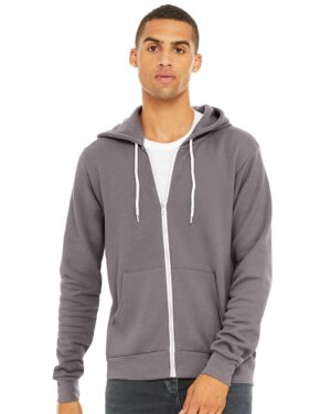 BELLA + CANVAS Unisex Sponge Fleece Full-Zip Hoodie Sweatshirt - Image 233