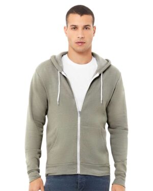 BELLA + CANVAS Unisex Sponge Fleece Full-Zip Hoodie Sweatshirt - Image 158