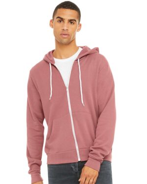 BELLA + CANVAS Unisex Sponge Fleece Full-Zip Hoodie Sweatshirt - Image 188