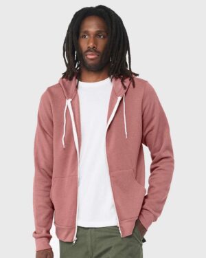 BELLA + CANVAS Unisex Sponge Fleece Full-Zip Hoodie Sweatshirt - Image 123