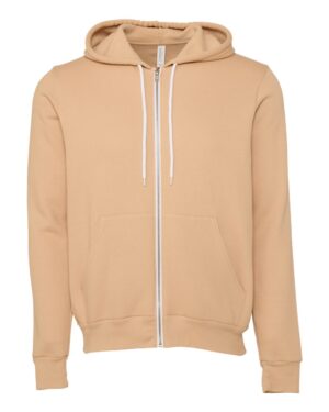 BELLA + CANVAS Unisex Sponge Fleece Full-Zip Hoodie Sweatshirt - Image 143