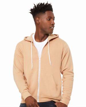 BELLA + CANVAS Unisex Sponge Fleece Full-Zip Hoodie Sweatshirt - Image 146