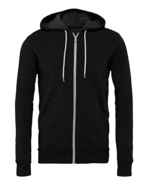BELLA + CANVAS Unisex Sponge Fleece Full-Zip Hoodie Sweatshirt - Image 34