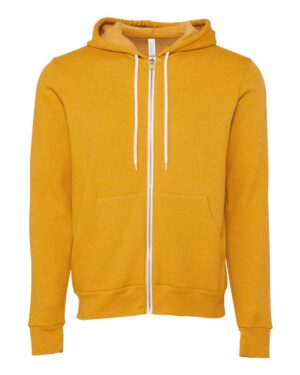 BELLA + CANVAS Unisex Sponge Fleece Full-Zip Hoodie Sweatshirt - Image 125
