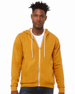 BELLA + CANVAS Unisex Sponge Fleece Full-Zip Hoodie Sweatshirt - Image 128