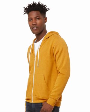BELLA + CANVAS Unisex Sponge Fleece Full-Zip Hoodie Sweatshirt - Image 129
