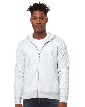 BELLA + CANVAS Unisex Sponge Fleece Full-Zip Hoodie Sweatshirt - Image 4