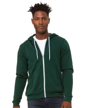 BELLA + CANVAS Unisex Sponge Fleece Full-Zip Hoodie Sweatshirt - Image 80