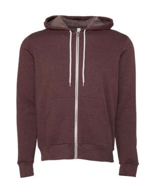 BELLA + CANVAS Unisex Sponge Fleece Full-Zip Hoodie Sweatshirt - Image 113