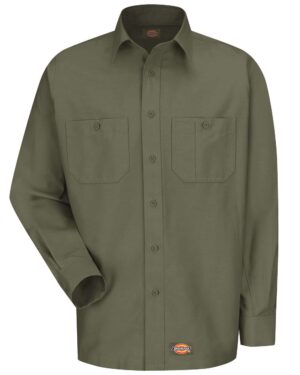 Dickies Men's Long Sleeve Work Shirt - Image 11