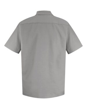 Red Kap Men's Specialized Short Sleeve Pocketless Work Shirt - Image 4