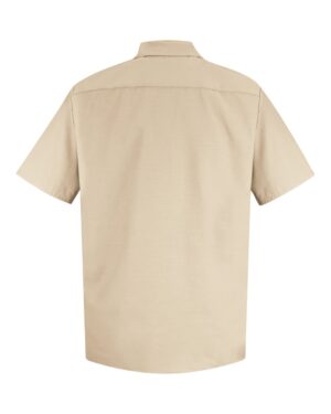 Red Kap Men's Specialized Short Sleeve Pocketless Work Shirt - Image 6