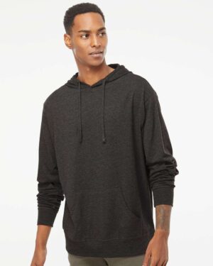 Independent Trading Co. Unisex Lightweight Hooded Pullover T-Shirt - Image 10