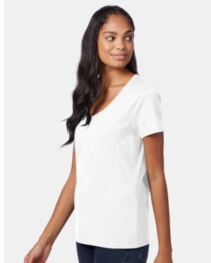Hanes Women's Perfect-T V-Neck T-Shirt - Image 63