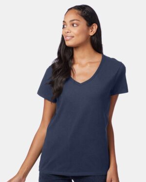 Hanes Women's Perfect-T V-Neck T-Shirt - Image 46
