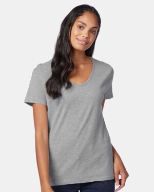 Hanes Women's Perfect-T V-Neck T-Shirt - Image 34