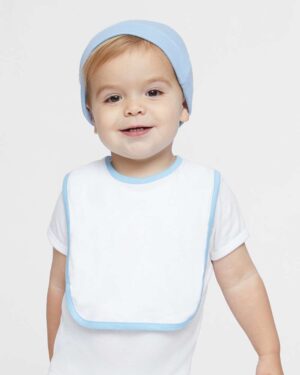 Rabbit Skins Infant Contrast Trim Premium Jersey Bib - Image 18