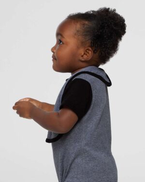 Rabbit Skins Infant Contrast Trim Premium Jersey Bib - Image 3