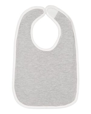 Rabbit Skins Infant Contrast Trim Premium Jersey Bib - Image 5