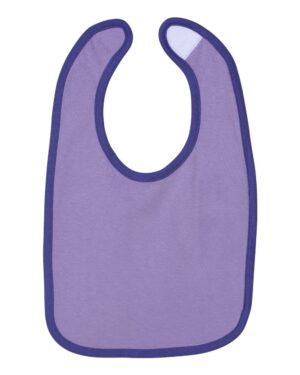 Rabbit Skins Infant Contrast Trim Premium Jersey Bib - Image 7