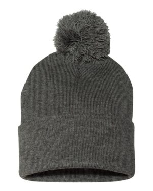 Sportsman 12" Pom-Pom Cuffed Beanie - Image 7