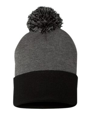 Sportsman 12" Pom-Pom Cuffed Beanie - Image 10