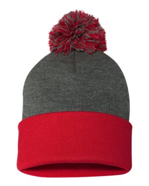 Sportsman 12" Pom-Pom Cuffed Beanie - Image 14