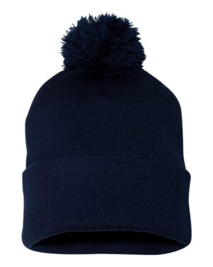Sportsman 12" Pom-Pom Cuffed Beanie - Image 40