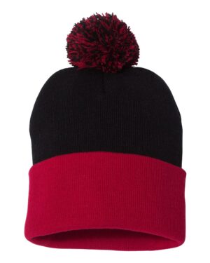 Sportsman 12" Pom-Pom Cuffed Beanie - Image 6