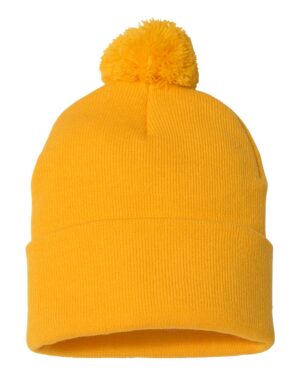 Sportsman 12" Pom-Pom Cuffed Beanie - Image 19