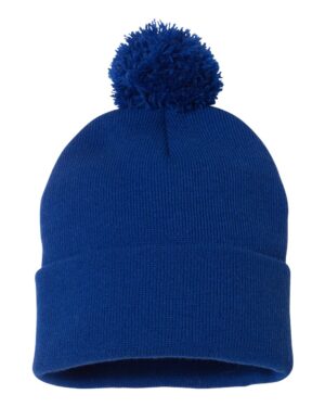 Sportsman 12" Pom-Pom Cuffed Beanie - Image 57