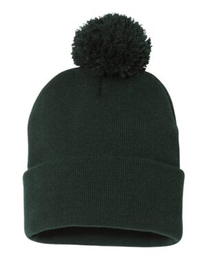 Sportsman 12" Pom-Pom Cuffed Beanie - Image 16