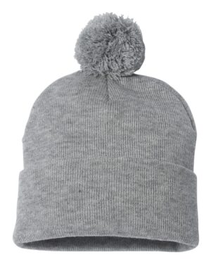 Sportsman 12" Pom-Pom Cuffed Beanie - Image 38