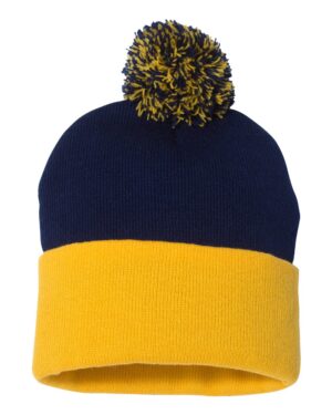 Sportsman 12" Pom-Pom Cuffed Beanie - Image 42
