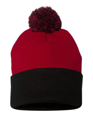 Sportsman 12" Pom-Pom Cuffed Beanie - Image 54