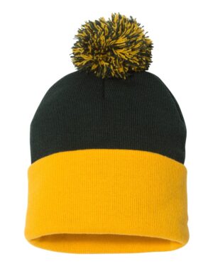 Sportsman 12" Pom-Pom Cuffed Beanie - Image 18