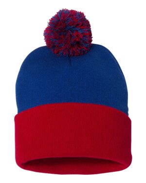 Sportsman 12" Pom-Pom Cuffed Beanie - Image 62