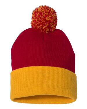 Sportsman 12" Pom-Pom Cuffed Beanie - Image 55