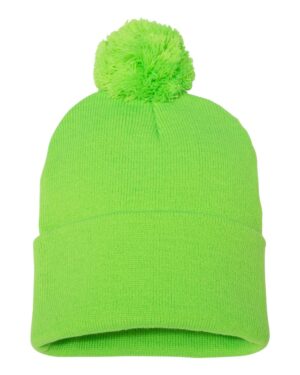 Sportsman 12" Pom-Pom Cuffed Beanie - Image 47
