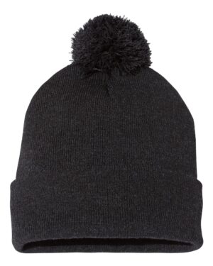 Sportsman 12" Pom-Pom Cuffed Beanie - Image 24