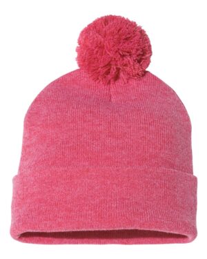 Sportsman 12" Pom-Pom Cuffed Beanie - Image 34