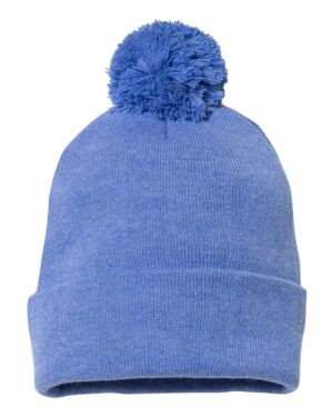 Sportsman 12" Pom-Pom Cuffed Beanie - Image 35