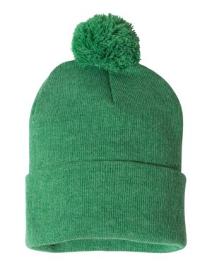 Sportsman 12" Pom-Pom Cuffed Beanie - Image 28