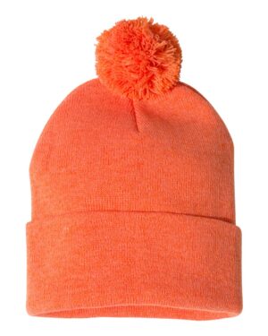 Sportsman 12" Pom-Pom Cuffed Beanie - Image 29