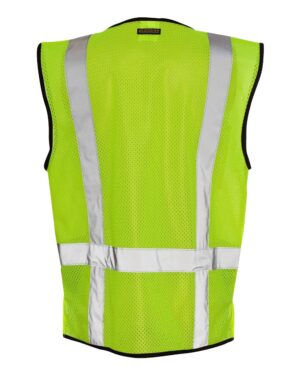 Kishigo Unisex Black Bottom Mesh Class 2 Vest - Image 3